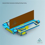 Триосен въртящ се позиционер с две станции